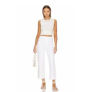 NWT Spanx Women’s Stretch Twill Cropped Wide Leg Pants XL Bright White 20312R